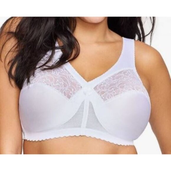 Glamorise Women's 44DD Full Figure MagicLift Original Wirefree Support Bra #1000 - Picture 1 of 4